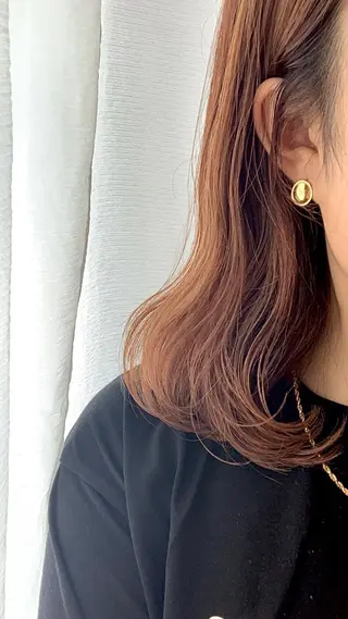 ミディアム カラー ヘアアレンジ 神原 茉依🩰🪩のヘアスタイル