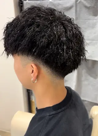 ショート パーマ メンズ 森 駿太のヘアスタイル