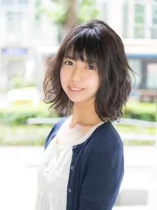 ミディアム 永野 良一のヘアスタイル