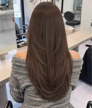ロング 🤍髪質改善 🤍透明感カラー🤍のヘアスタイル