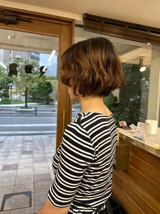ショート 透明感カラー/ボブ/ meruのヘアスタイル
