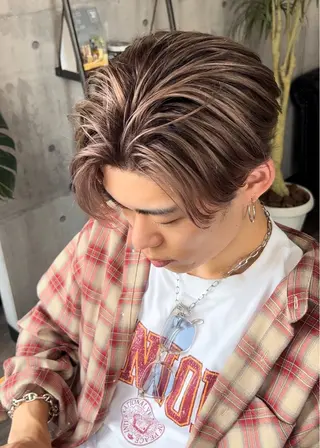 ショート メンズ縮毛矯正 🎖アジマ リョオのヘアスタイル
