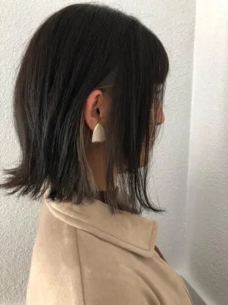 ミディアム カラー 韓国風レイヤー ハイトーンRYOTAのヘアスタイル