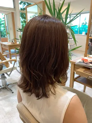 ミディアム 川村 麻衣のヘアスタイル