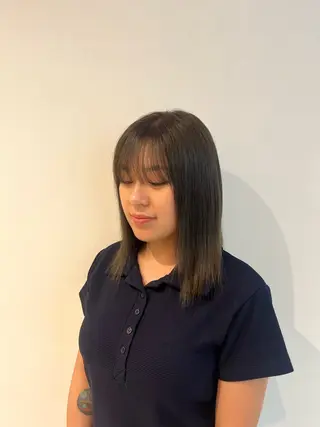 ミディアム カラー 透明感カラーショート ボブツムギ♡のヘアスタイル