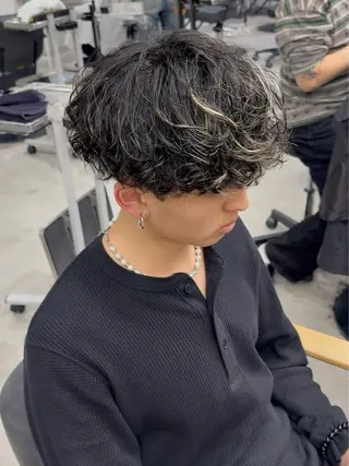 パーマ メンズ 石井 光星のヘアスタイル