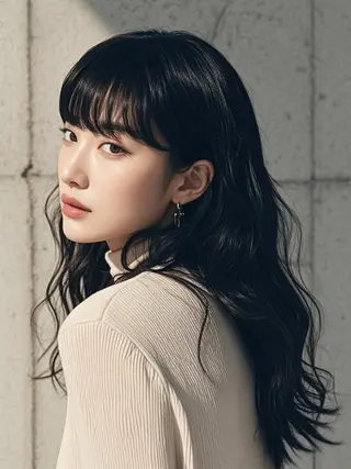 セミロング ウルフカット 811 大阪梅田 ウルフのヘアスタイル