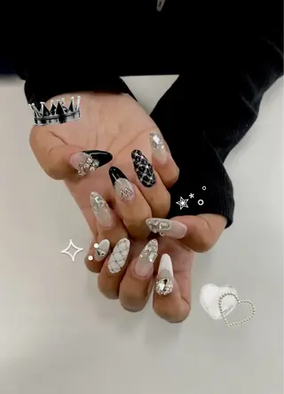 ネイル cocoro 🖤 Bianca/練馬のネイルデザイン