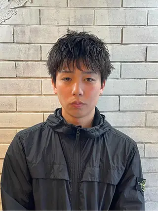ショート パーマ メンズ ✂︎メンズ特化船橋 パーマ優希のヘアスタイル