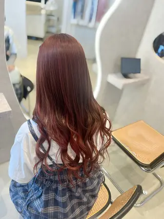 カラー 福島 果音のヘアスタイル
