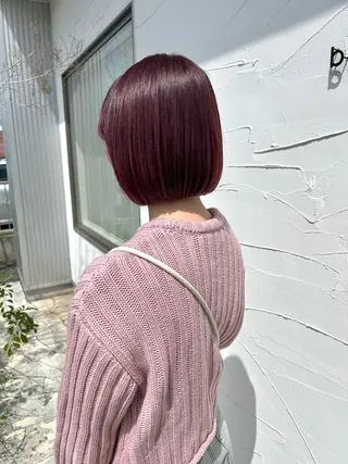 ミディアム 樋富 優香のヘアスタイル