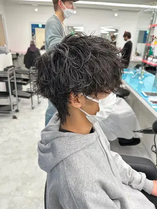 ショート カラー パーマ メンズ 【メンズサロン】 BLUCK 横浜のヘアスタイル