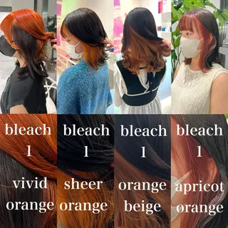 ミディアム カラー パーマ ヘアアレンジ メンズ キッズ ネイル マツエク・マツパ アイブロウ KANAMI 🌏のヘアスタイル