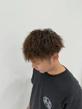 パーマ メンズ 韓国ヘア 野々山 ゆうとのヘアスタイル