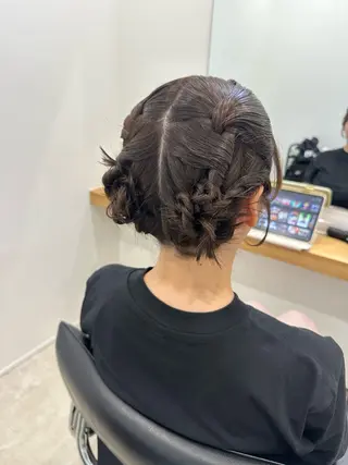 ショート ヘアアレンジ レイヤー/ナチュラル 💐nao.のヘアスタイル