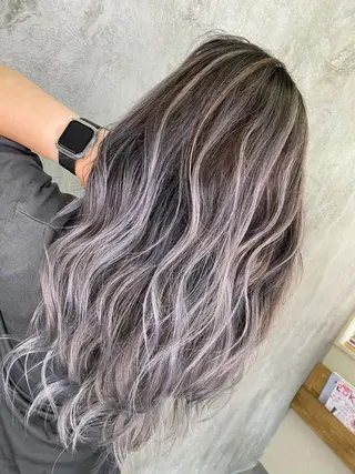 セミロング カラー 寺門 拓馬のヘアスタイル