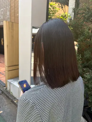 ミディアム Riho/髪質改善/ 透明感カラー🥣🤍のヘアスタイル