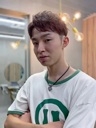 ショート メンズ 安藤幹人 メンズパーマのヘアスタイル