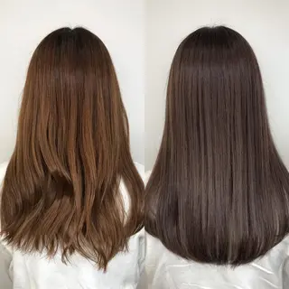 セミロング カラー 【透明感、艶髪】西村 有司のヘアスタイル
