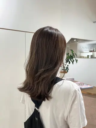 セミロング 池田 未瑠のヘアスタイル