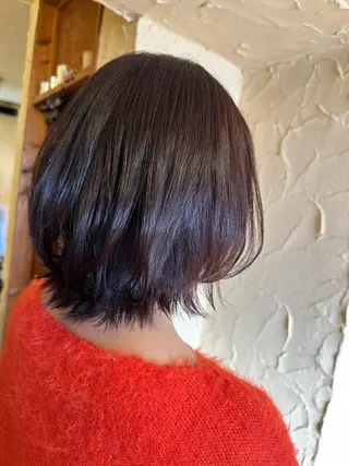 ミディアム 冨士 美織のヘアスタイル