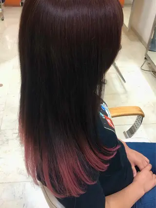 カラー white.梅田 デザインカラー🦄のヘアスタイル