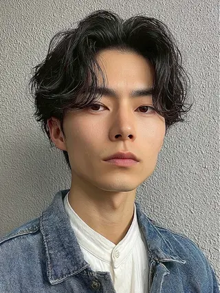 ショート メンズ センターパート職人 柏/メンズ/ ハルキのヘアスタイル