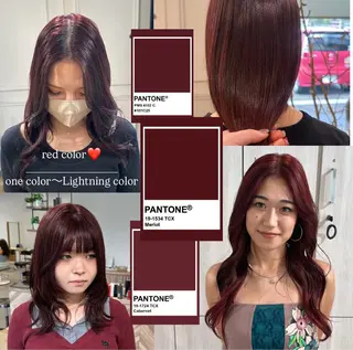ロング カラー 似合わせツヤカラー 【yate'】ユウナのヘアスタイル