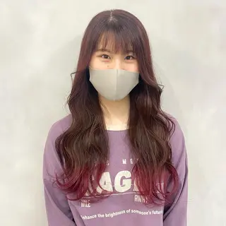 ロング カラー 🩵ブリーチカラー MIORI🩵のヘアスタイル