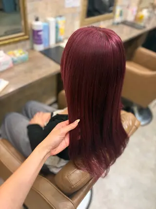 セミロング カラー 前田 みのりのヘアスタイル