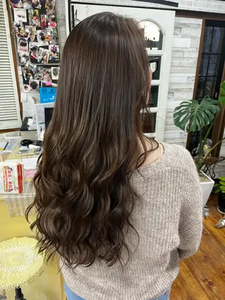 ロング カラー 大坪 拓斗のヘアスタイル