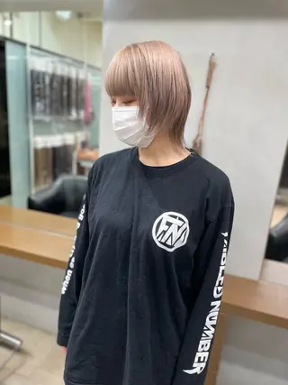 カラー yasuハイトーン/ デザインカラーのヘアスタイル
