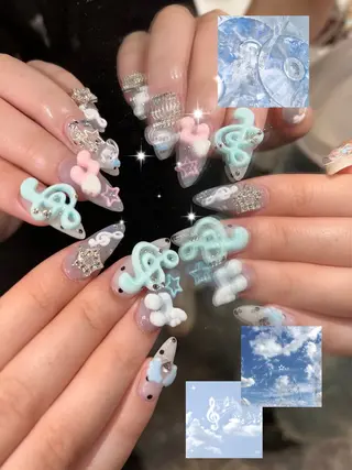 ネイル Sora  Nail 長さ出し専門店のネイルデザイン