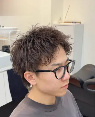 ショート パーマ メンズ メンズパーマ×カラー ×新宿　　裕世のヘアスタイル