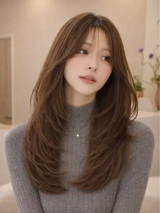 ロング 竹廣 春奈のヘアスタイル