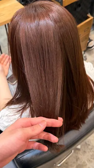 ロング 透明感カラー/ 縮毛矯正/ユズキのヘアスタイル