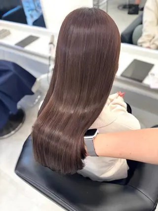 ロング カラー NANO/ ブリーチ×レイヤーのヘアスタイル
