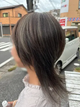 ミディアム カラー TSUBASA 🪽のヘアスタイル