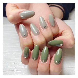 ミディアム ネイル 🐾enen style 🐾のネイルデザイン