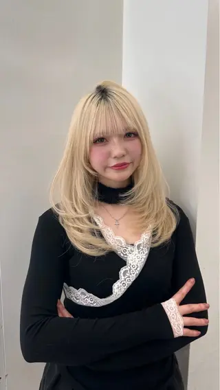 カラー ハイトーン🎀艶髪 Anju/渋谷🎀のヘアスタイル