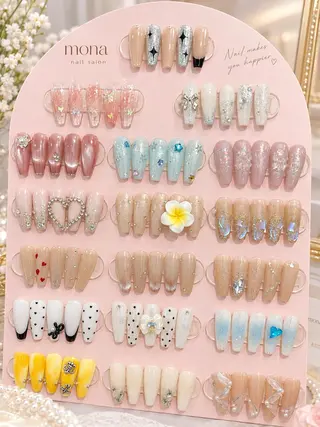 ショート モナ& あきのネイルデザイン