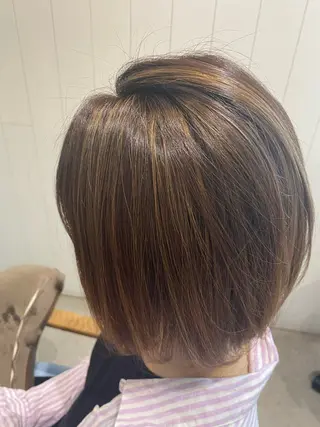 ミディアム カラー メンズパーマ・ カット モリヤ🌺のヘアスタイル