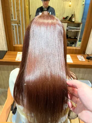 ロング 宇都宮市ブリーチ/ 縮毛矯正専門Albaのヘアスタイル