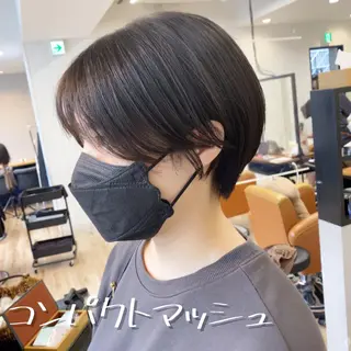 ショート カラー パーマ ヘアアレンジ ✨艶髪✨ 奈須晴香のヘアスタイル
