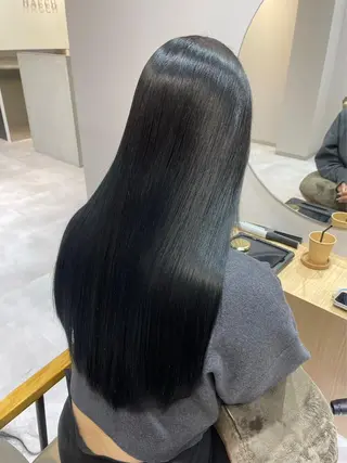 カラー 縮毛矯正 特化アツシのヘアスタイル