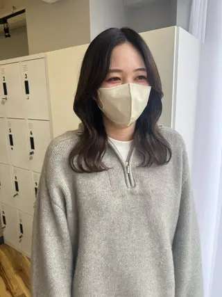 ロング 檜谷 晴　顔周りカットのヘアスタイル