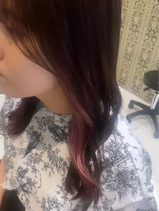 セミロング カラー 💞暖色カラー 💞risaのヘアスタイル