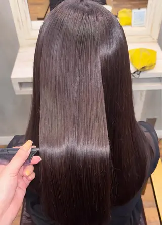 ロング カラー 💗髪質改善💗艶髪 韓国ヘア💗こころのヘアスタイル