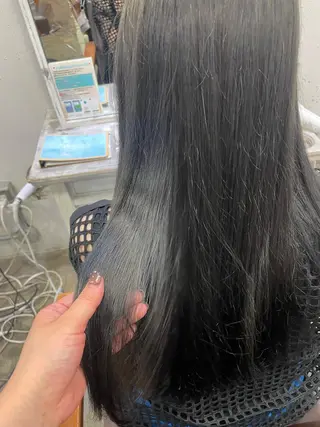 ロング カラー ヘアアレンジ 髙塚碧🇰🇷 韓国ヘア🎗️のヘアスタイル
