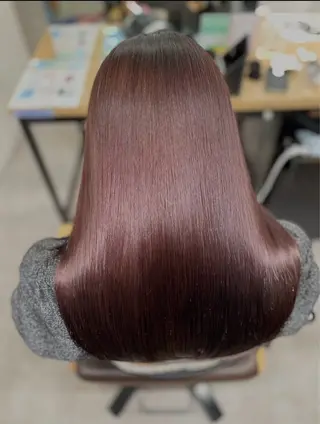 セミロング カラー 京谷 日向のヘアスタイル